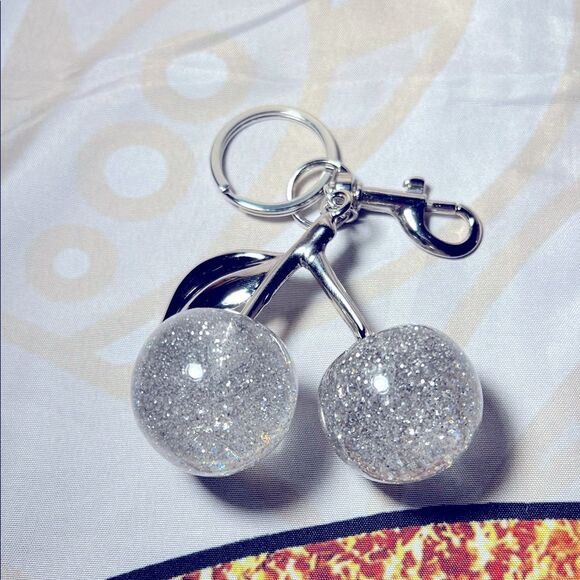Silver Cherry Keychain - Picture 1 of 4
